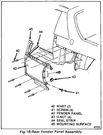 Removing rear lower quarter panels. - Pennock's Fiero Forum