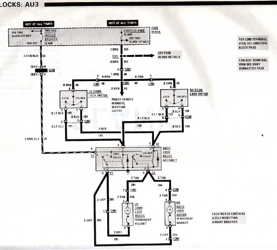 Power Door Locks - Wiring Question! - Pennock's Fiero Forum