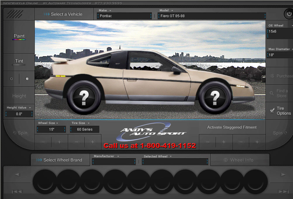 Virtual Fiero Wheel Demo. See Your Wheels On The Car Before You Buy Them. -  Pennock's Fiero Forum