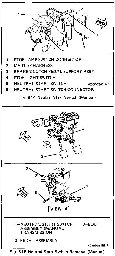 Is there a clutch safety switch? - Pennock's Fiero Forum