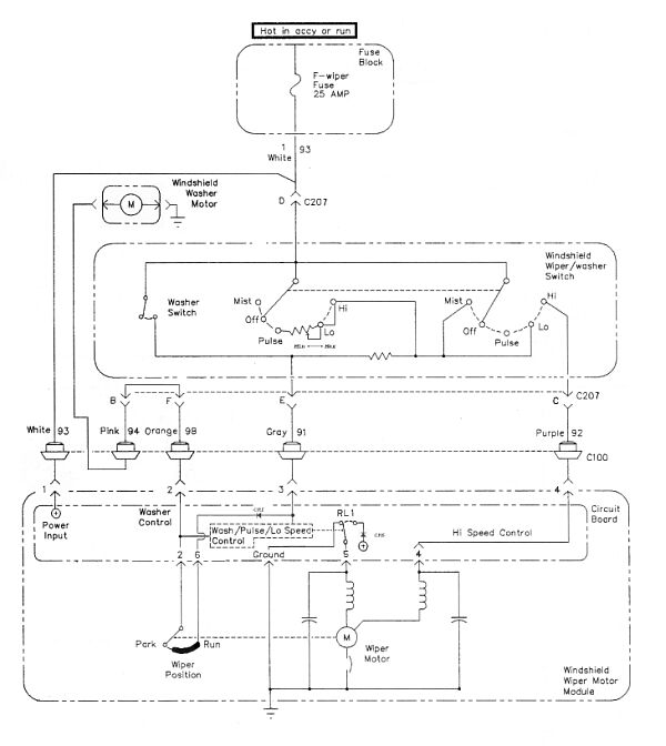 Delay Wiper Wiring Diagram - Pennock's Fiero Forum