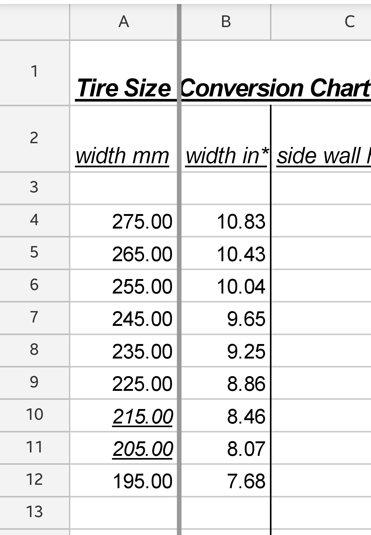 Bicycle Tire Size Conversion Chart Infoupdate